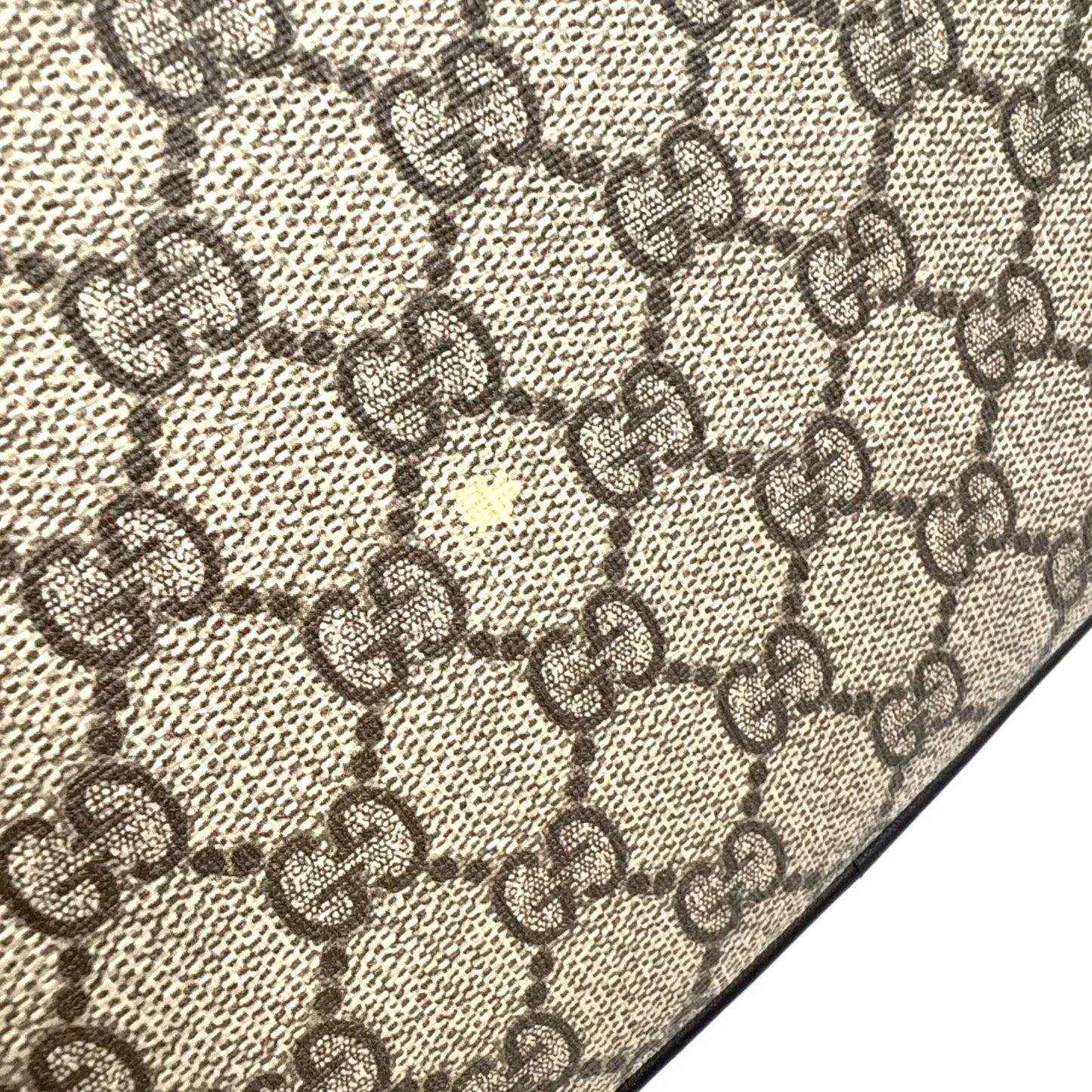 Gucci GG Supreme Leather Brown Beige Tote Gold — view 5
