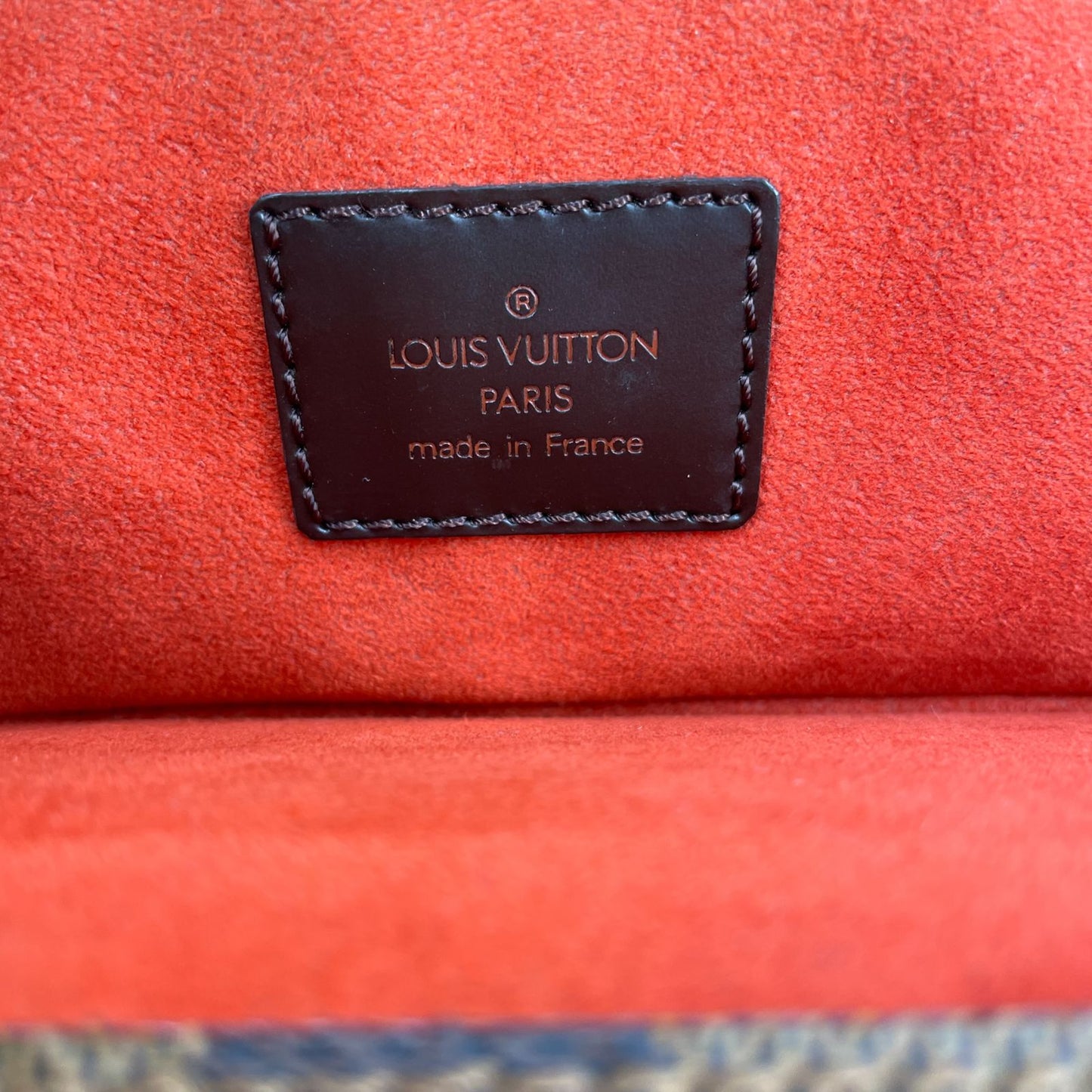 Louis Vuitton Parioli PM Damier Ebene Leather Brown Tote Gold — view 4