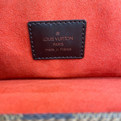Louis Vuitton Parioli PM Damier Ebene Leather Brown Tote Gold — view 4
