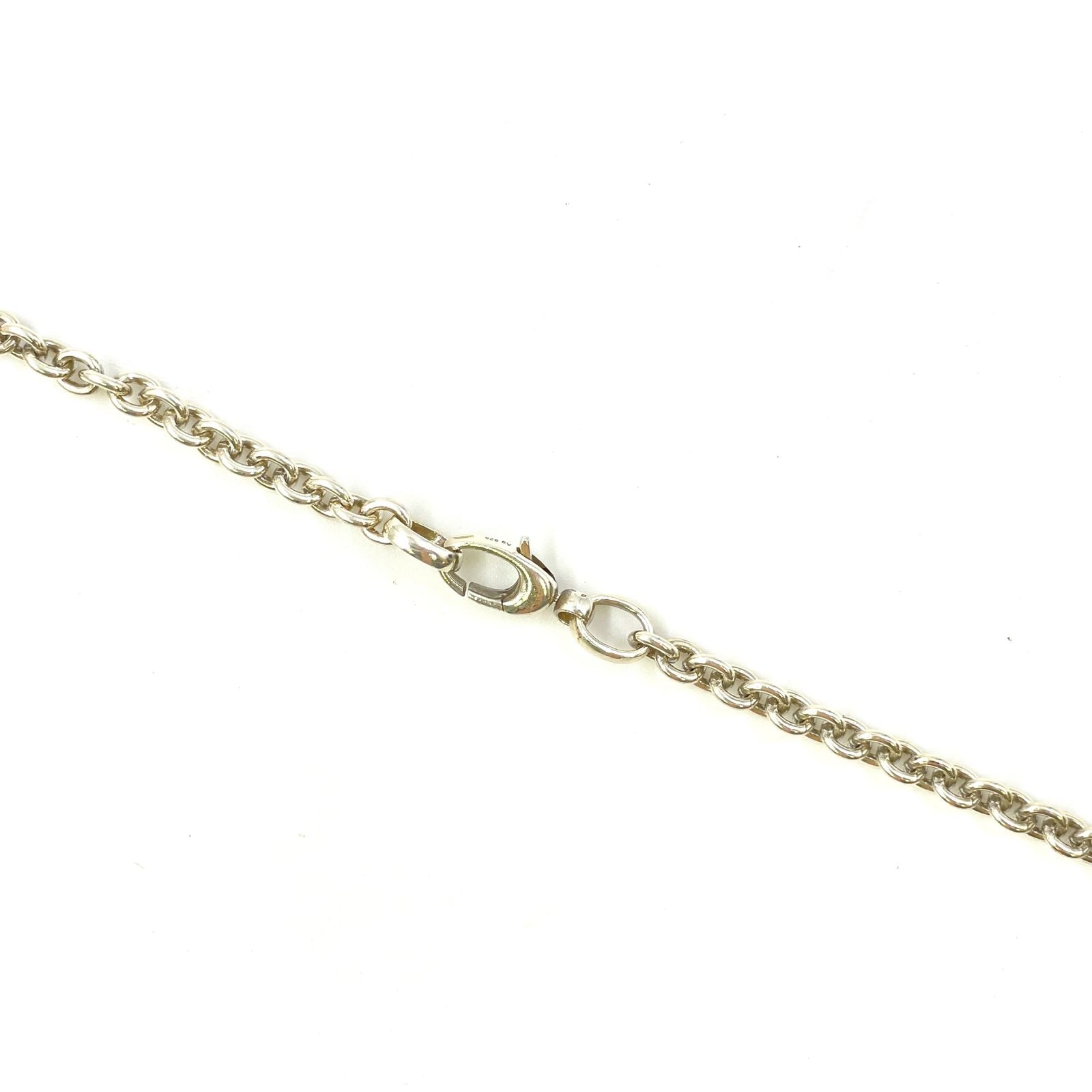 Gucci Interlocking Pendant Silver Necklace — view 4