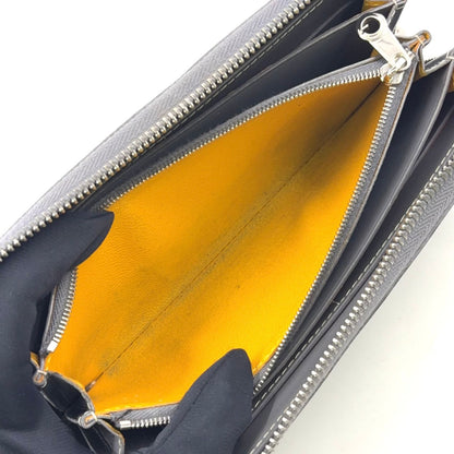 Goyard Martinyon GM Zip Around Leather Gray Wallet Silver — view 4