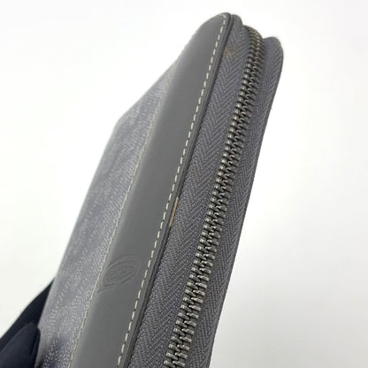 Goyard Martinyon GM Zip Around Leather Gray Wallet Silver — view 6