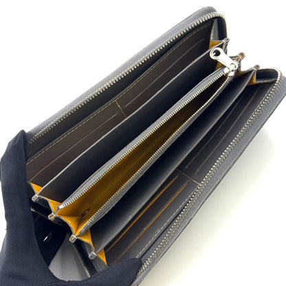 Goyard Martinyon GM Zip Around Leather Gray Wallet Silver — view 3
