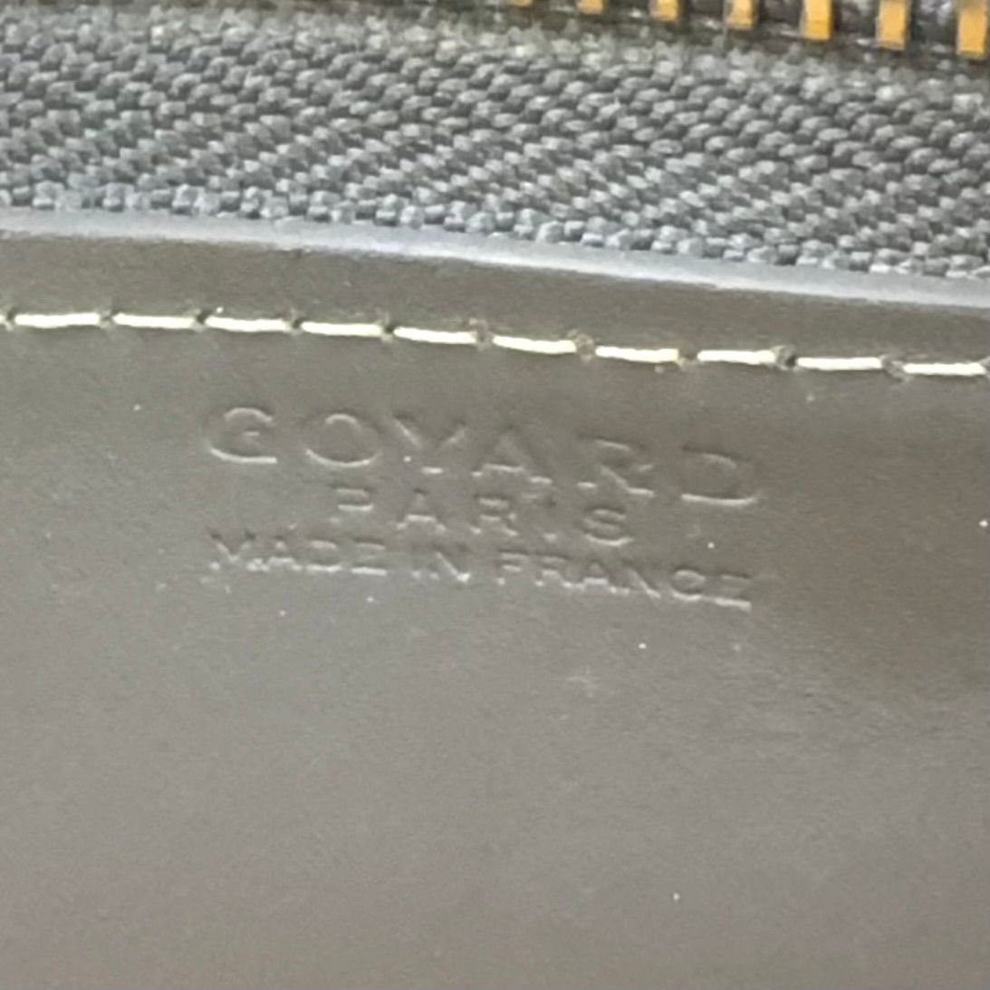 Goyard Martinyon GM Zip Around Leather Gray Wallet Silver — view 5