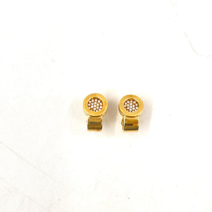 Chanel Diamond Gold Earrings — view 4