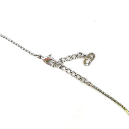 Dior Trotter Plate Metal Black Necklace — view 4