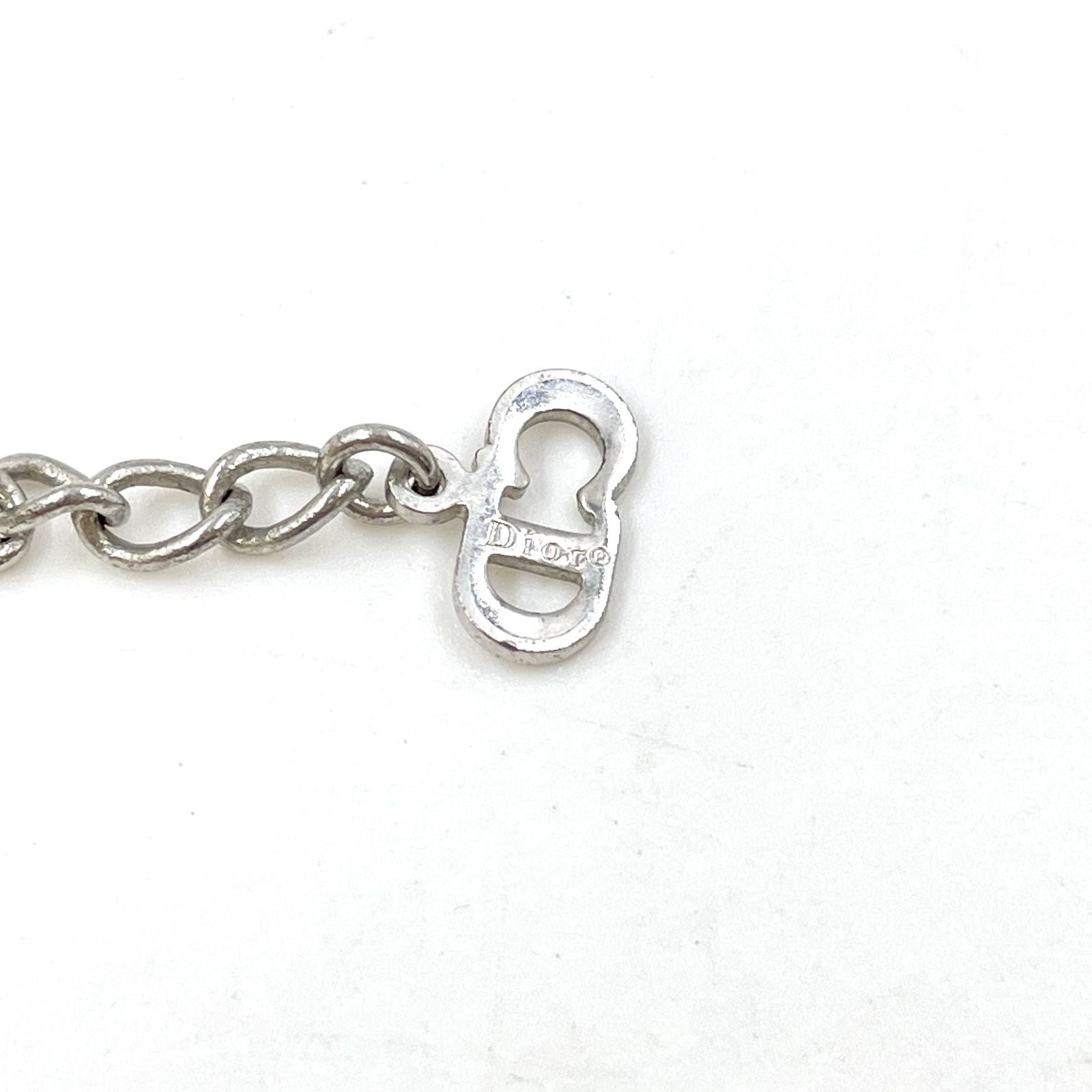 Dior Trotter Plate Metal Black Necklace — view 5