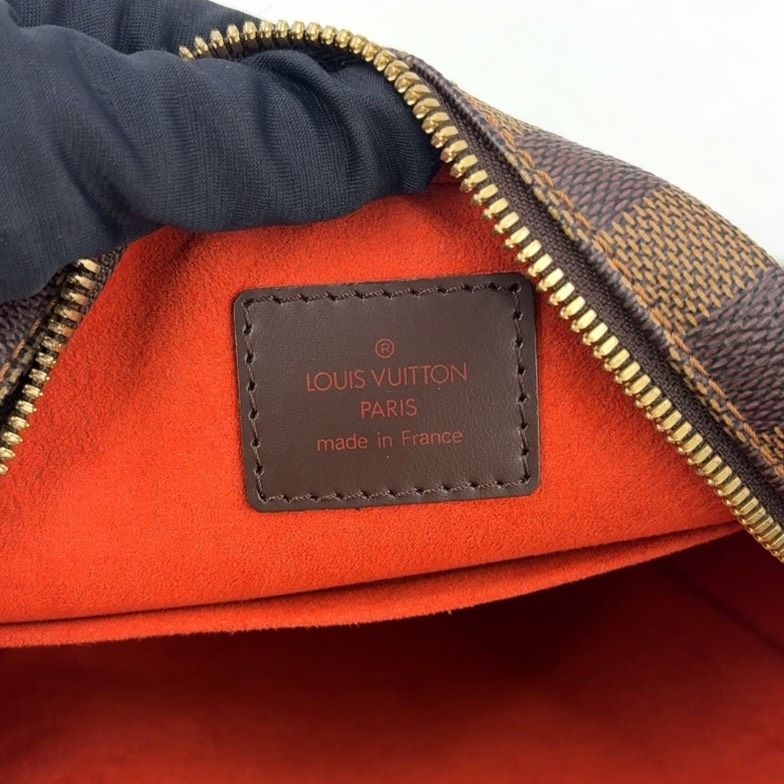 Louis Vuitton Ipanema PM Damier Ebene Leather Brown Shoulder Bag Gold — view 4