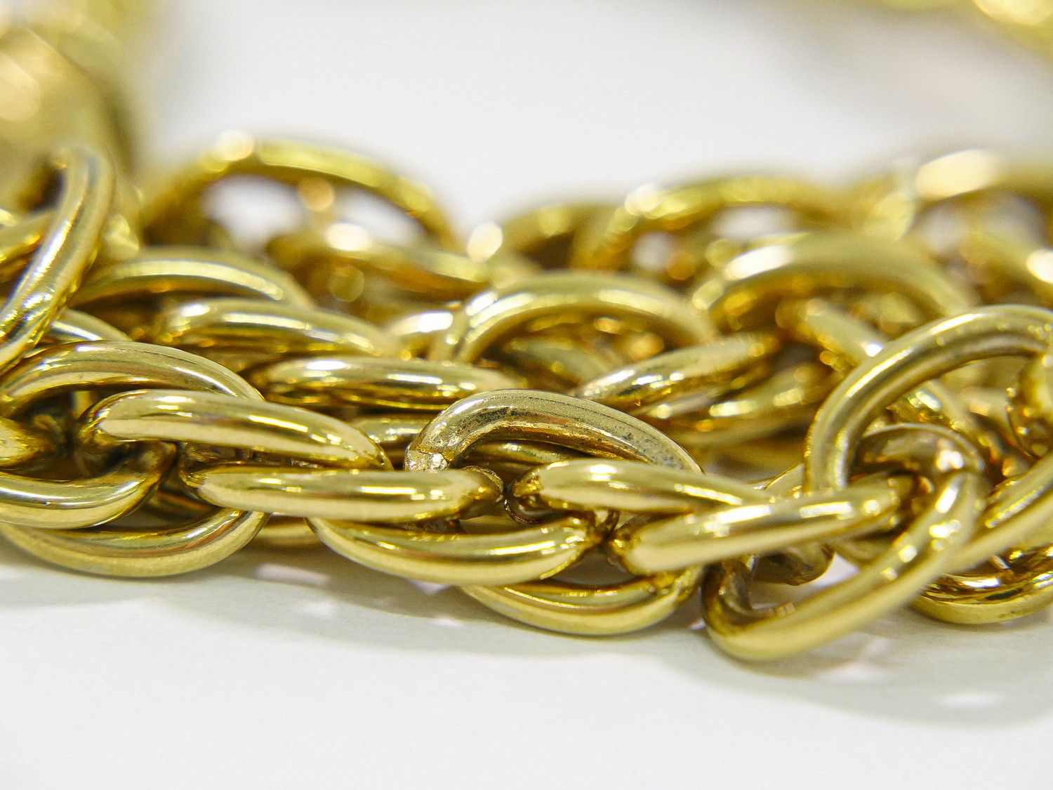 Chanel CC Logo Bracelet Bangle Gold Plated — view 5