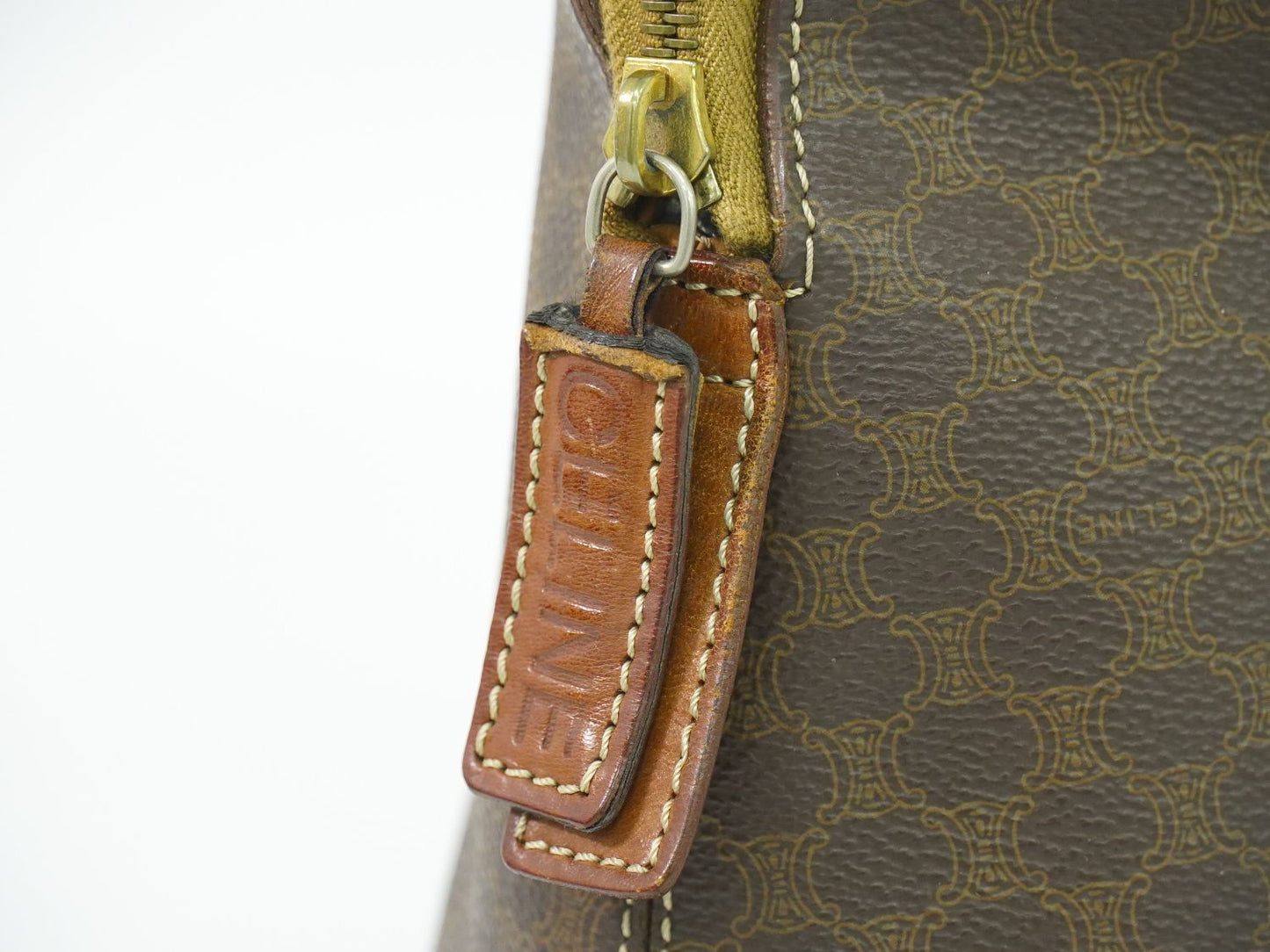 Celine Macadam Handbag Brown Bag — view 7