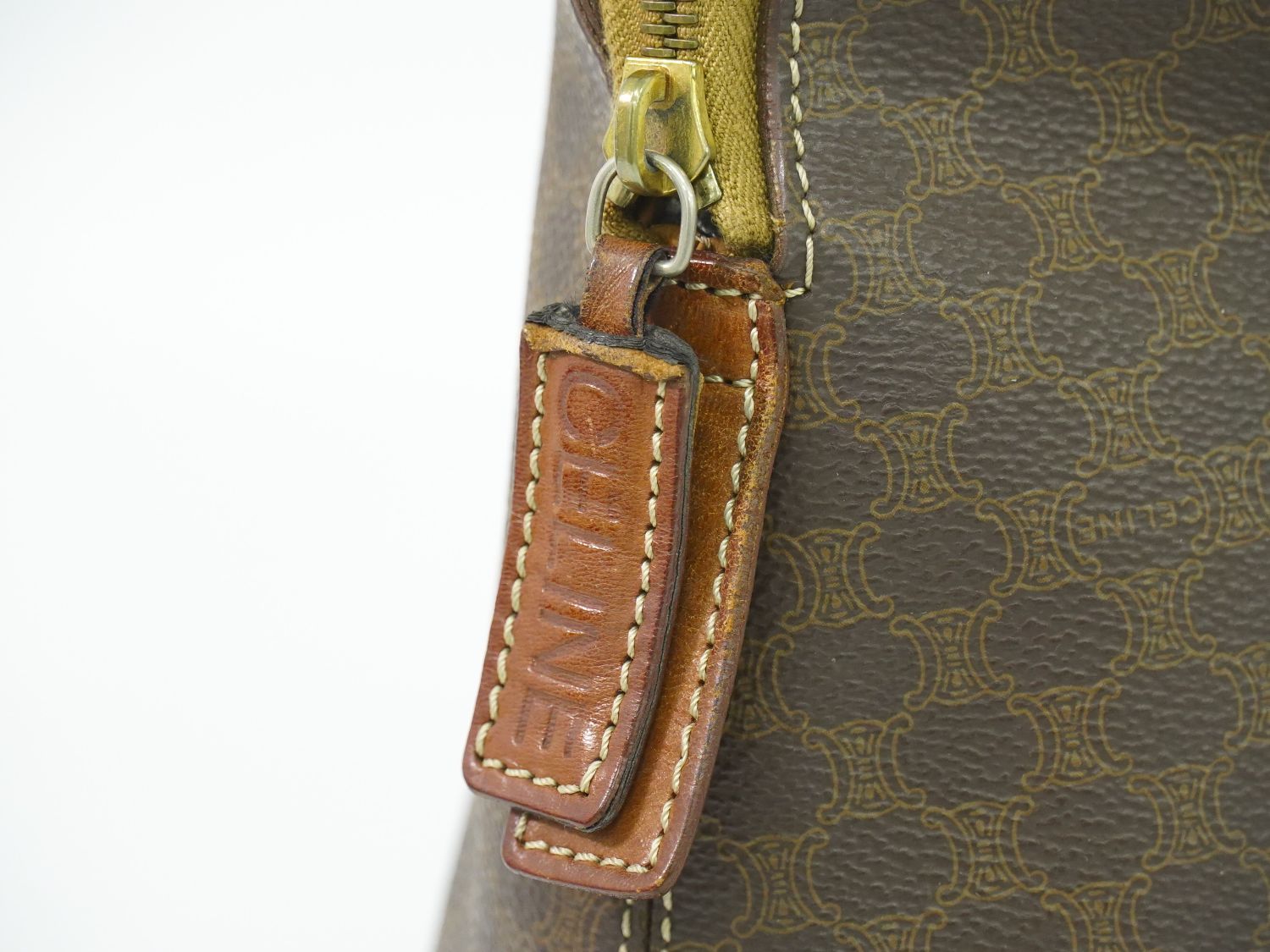 Celine Macadam Handbag Brown Bag — view 7