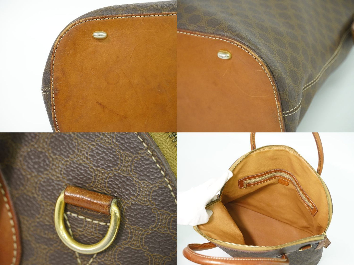 Celine Macadam Handbag Brown Bag — view 8