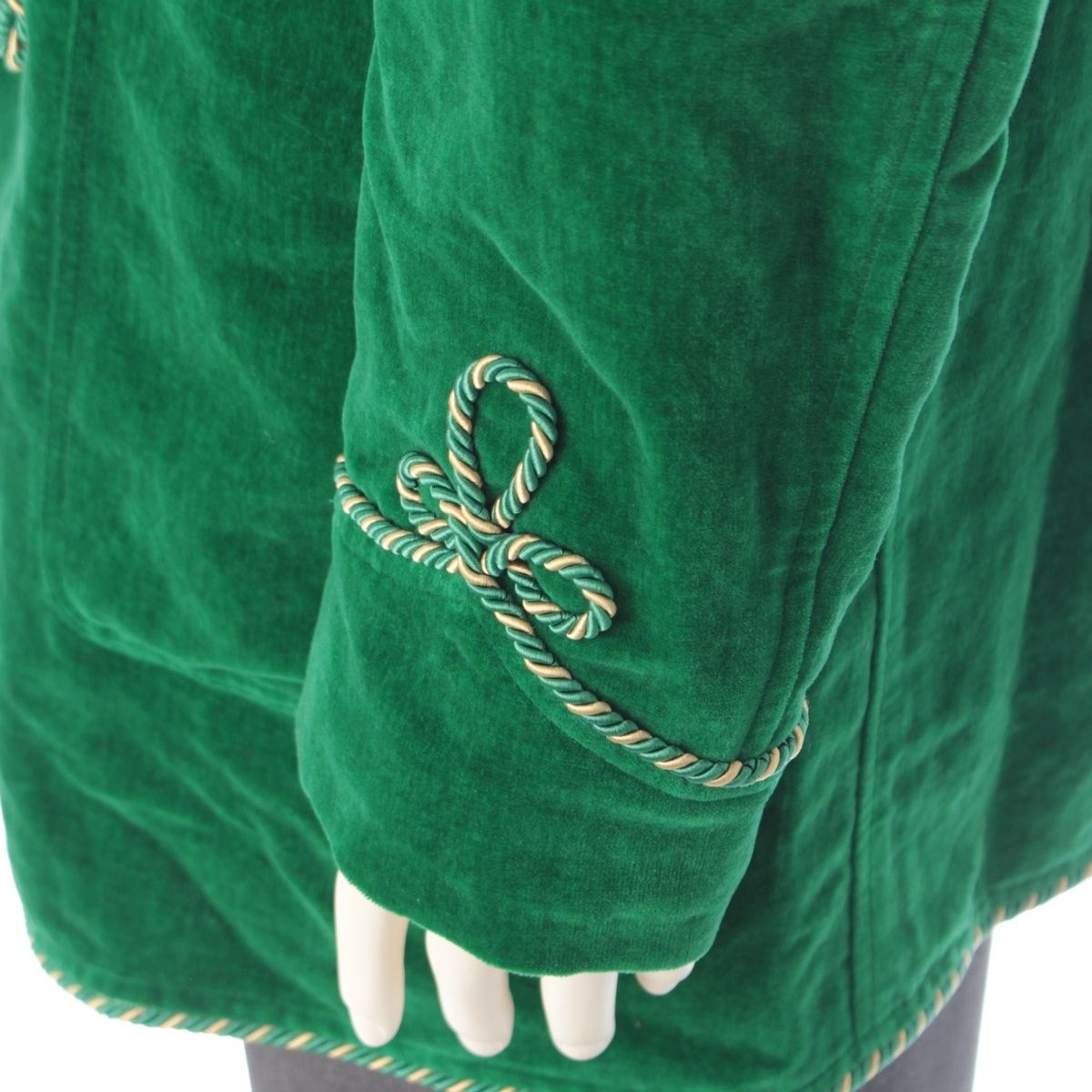 Gucci Paramount Michele Era Velvet Cotton Velour Smoking Jacket Garden Gallery — view 7