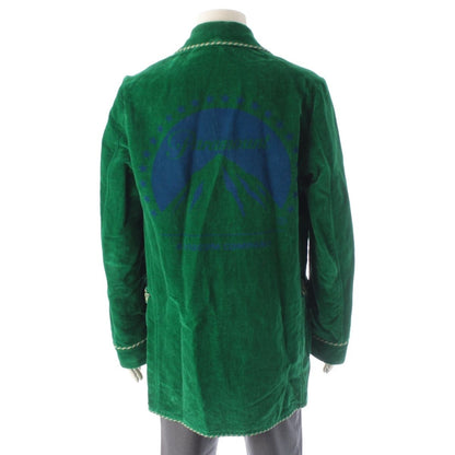 Gucci Paramount Michele Era Velvet Cotton Velour Smoking Jacket Garden Gallery — view 4