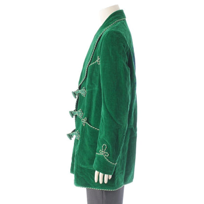 Gucci Paramount Michele Era Velvet Cotton Velour Smoking Jacket Garden Gallery — view 3