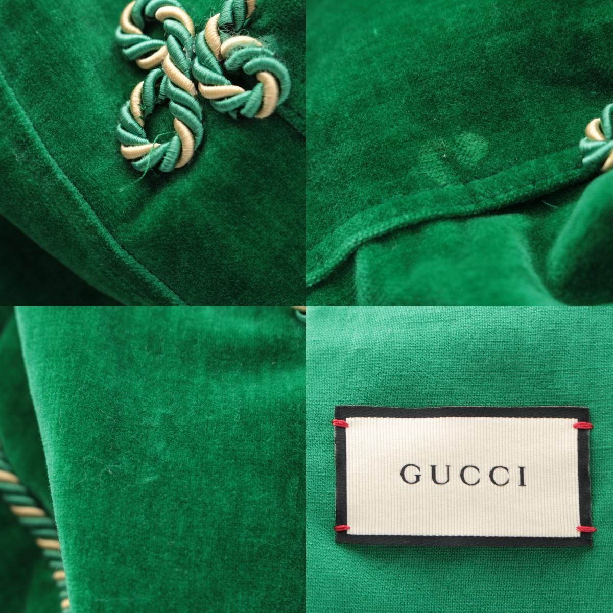 Gucci Paramount Michele Era Velvet Cotton Velour Smoking Jacket Garden Gallery — view 8