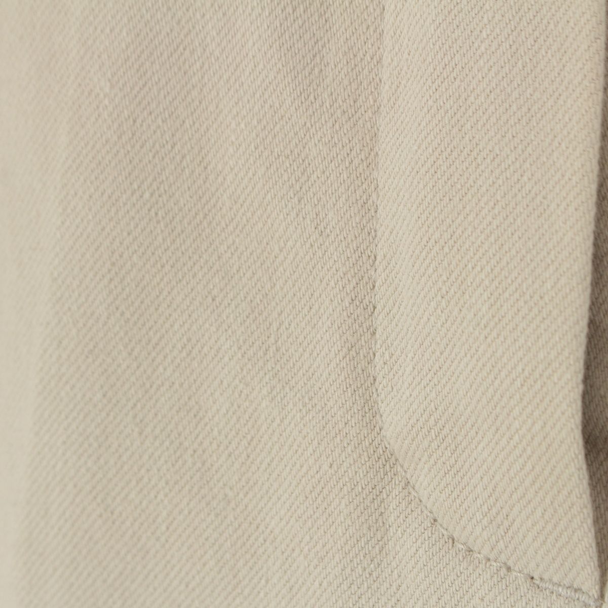Hermes Cotton Twill Leather Patch Wide Straight Pants Beige — view 5