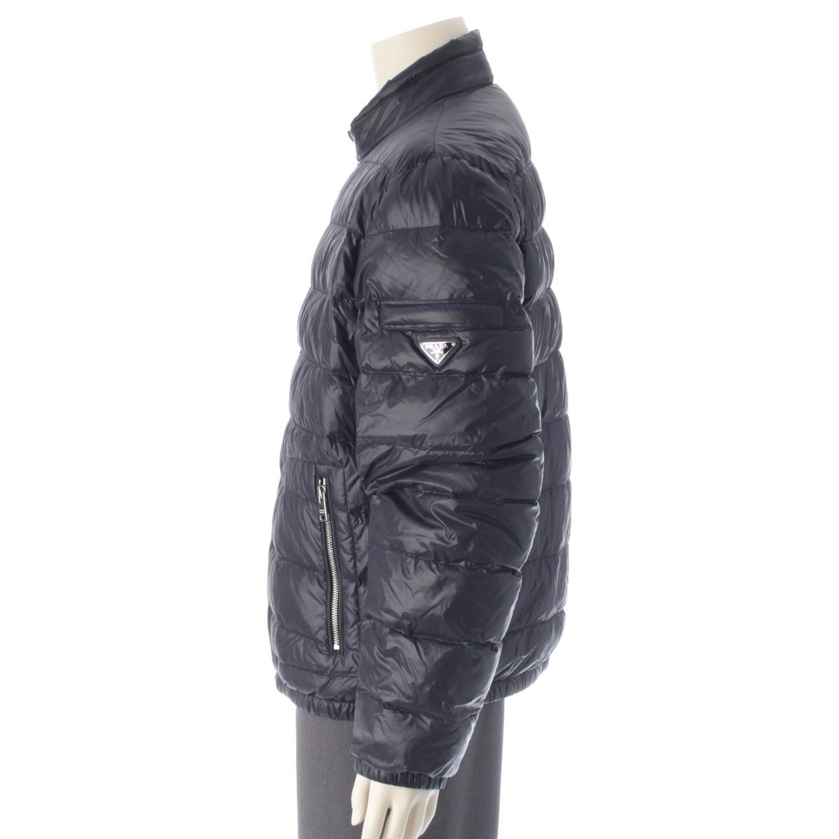 Prada Polyamide Jacket Down Navy 52 — view 3