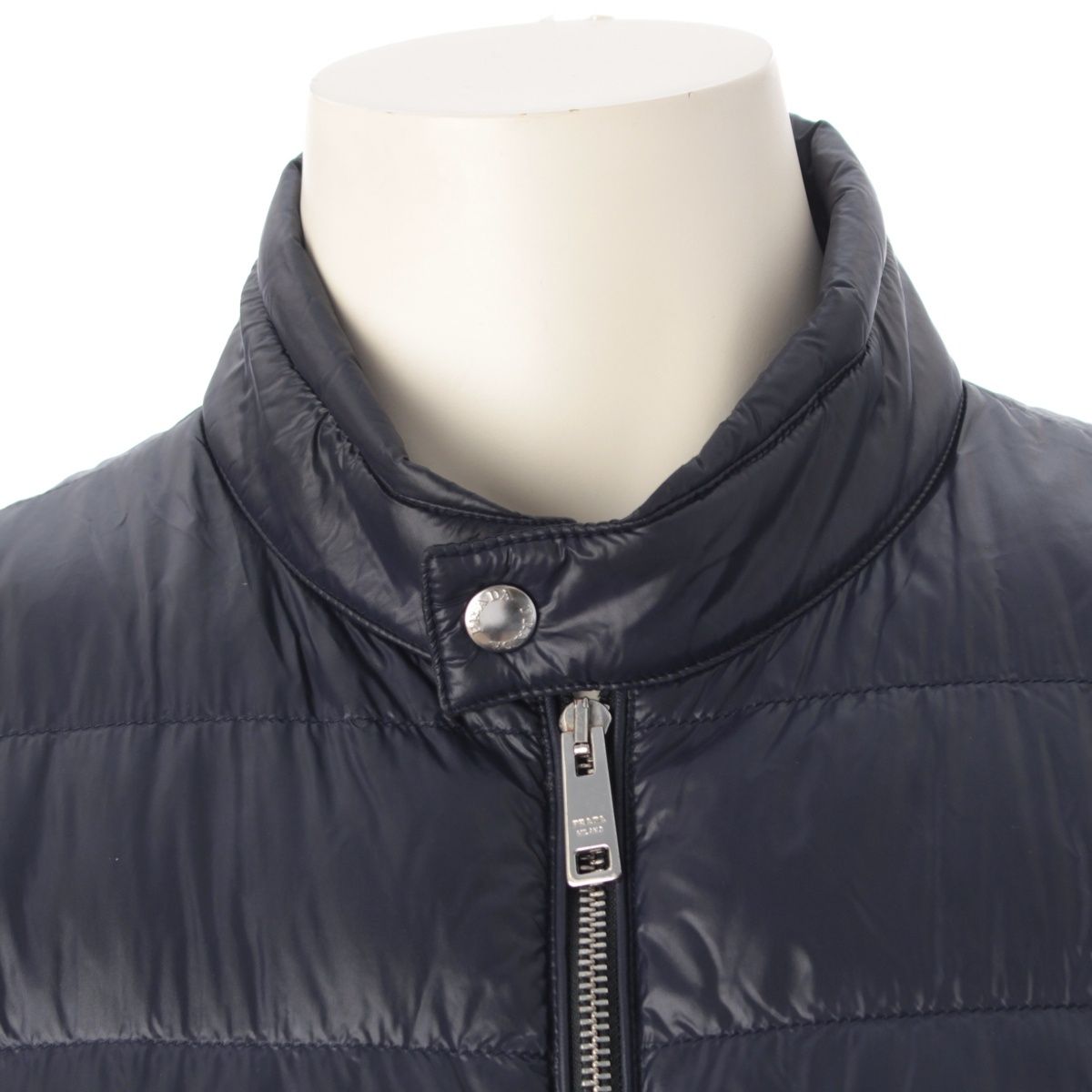 Prada Polyamide Jacket Down Navy 52 — view 5