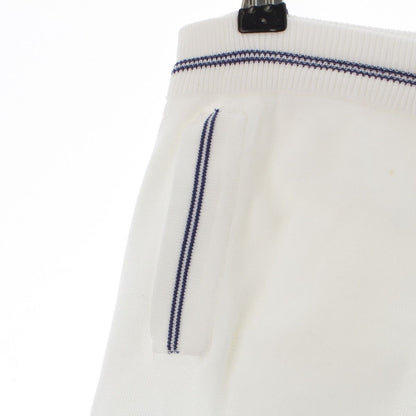 Chanel Sports Cotton CC Logo Embroidery Pants White 38 — view 4