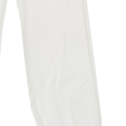 Chanel Sports Cotton CC Logo Embroidery Pants White 38 — view 8