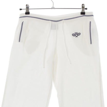 Chanel Sports Cotton CC Logo Embroidery Pants White 38 — view 3