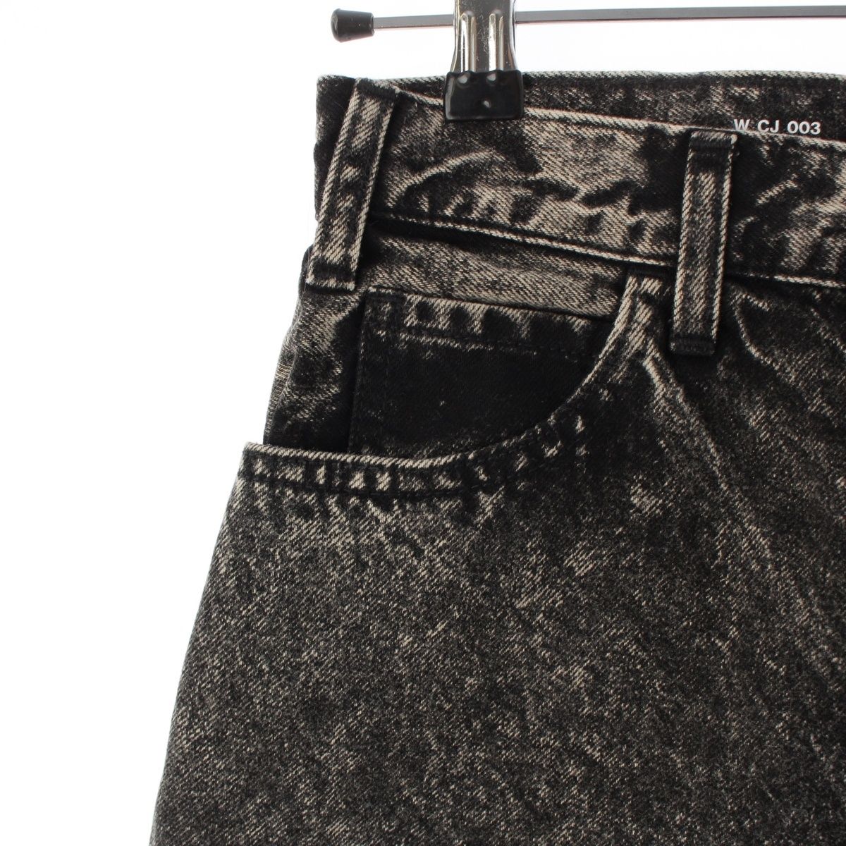 Celine Cotton Wash Denim Pants Jeans Gray Black 25 — view 4
