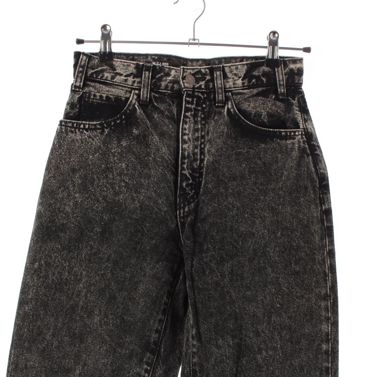 Celine Cotton Wash Denim Pants Jeans Gray Black 25 — view 3