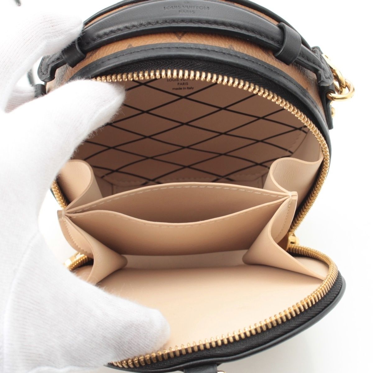 Louis Vuitton Monogram Reverse Mini Boite Chapeau Shoulder Bag Reactive Brown — view 6