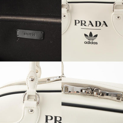 Prada Adidas City Calfskin Leather World Limited 700 Pieces Logo Boston Bag — view 8