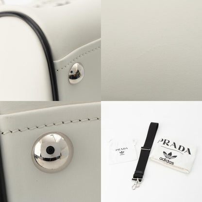 Prada Adidas City Calfskin Leather World Limited 700 Pieces Logo Boston Bag — view 9
