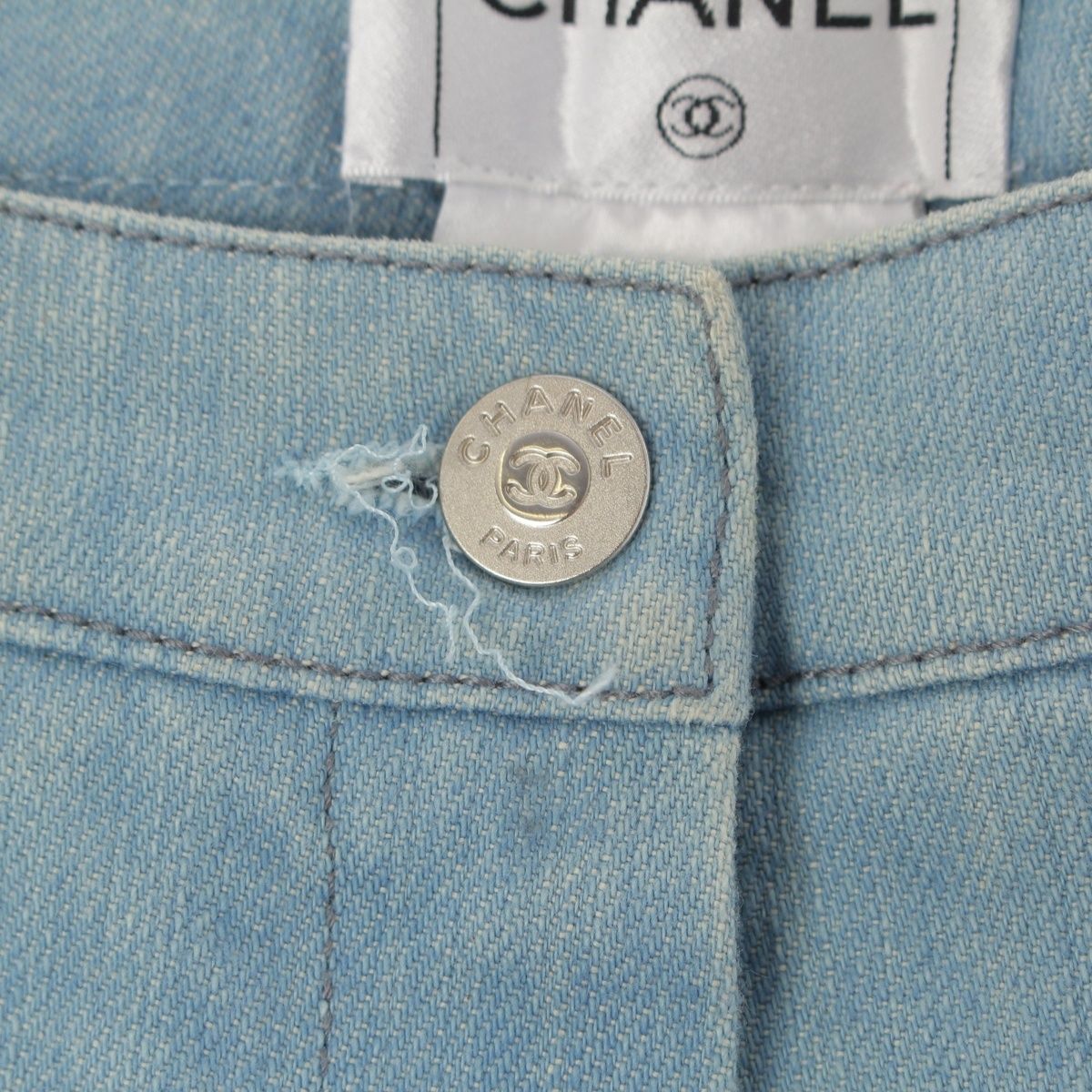 Chanel Denim Pants Indigo Blue 40 — view 5