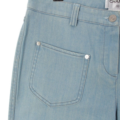 Chanel Denim Pants Indigo Blue 40 — view 4