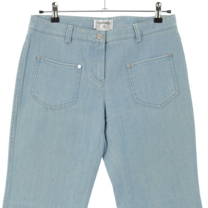 Chanel Denim Pants Indigo Blue 40 — view 3