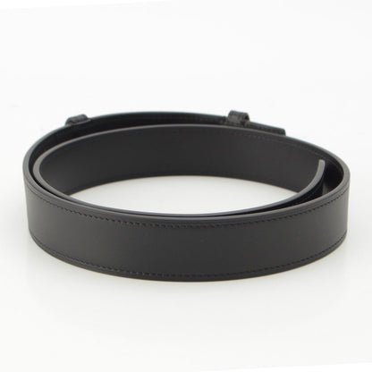 Loewe Leather Embossed Logo Belt Black — view 2
