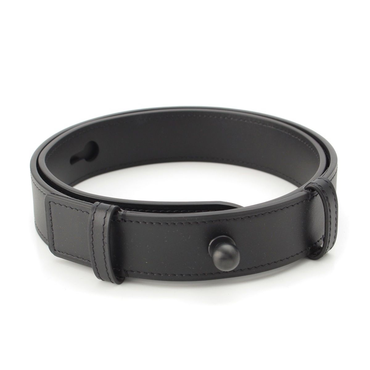 Loewe Leather Embossed Logo Belt Black