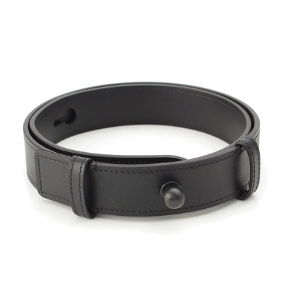 Loewe Leather Embossed Logo Belt Black