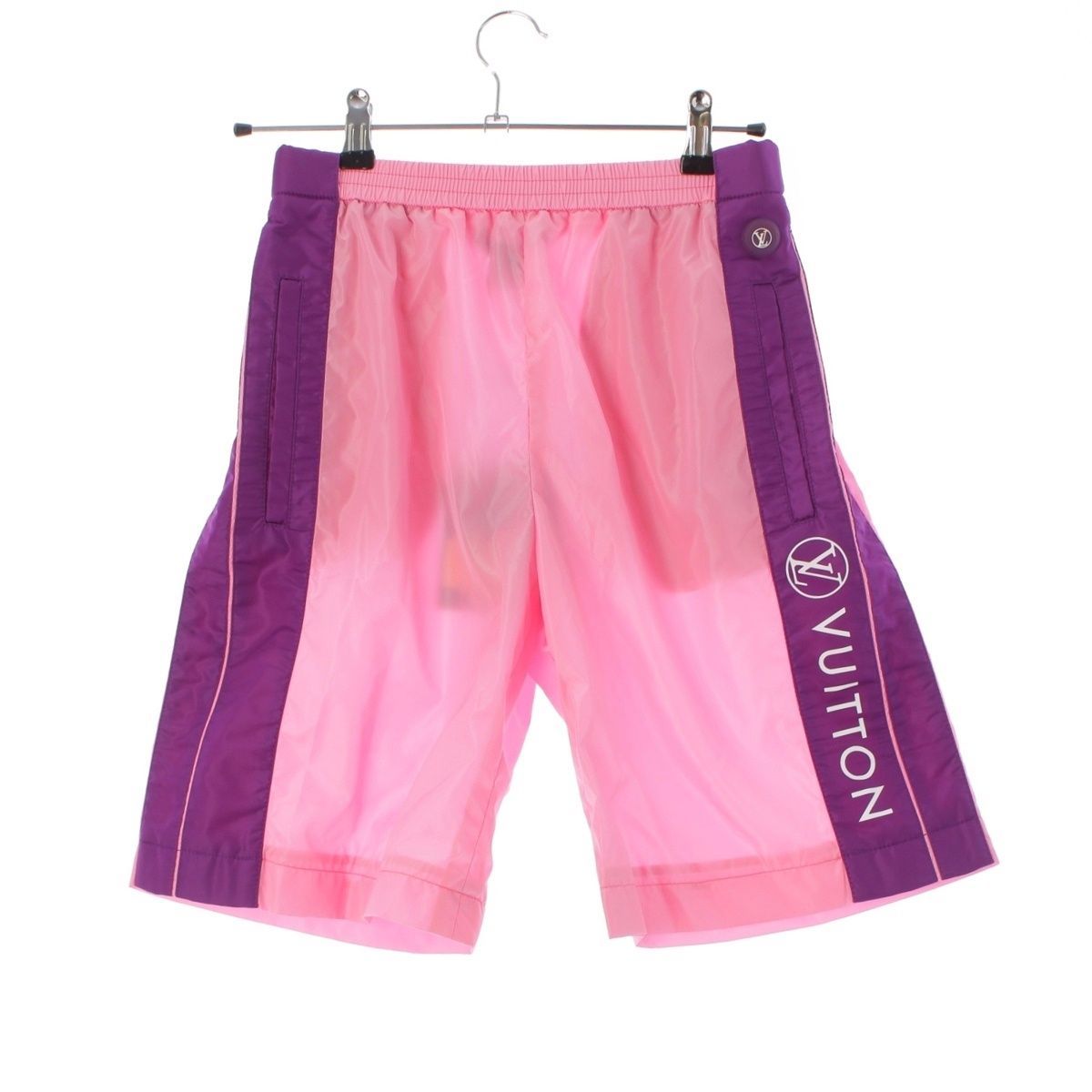 Louis Vuitton Nylon Logo Shorts Pg5 Pink Purple 34