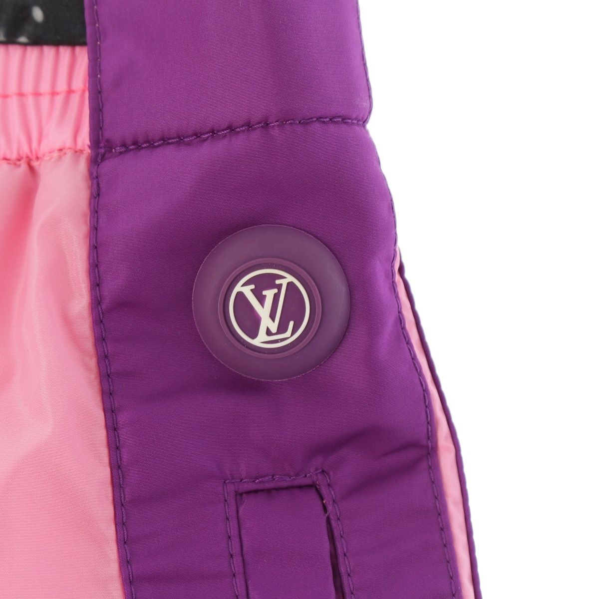 Louis Vuitton Nylon Logo Shorts Pg5 Pink Purple 34 — view 6