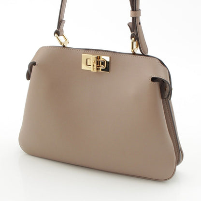 Fendi Peekaboo Soft Small Dove Gray Leather 2-Way Shoulder Handbag Ju — view 4