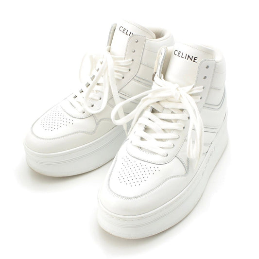 Celine Platform High Cut Sneakers Shoes White
