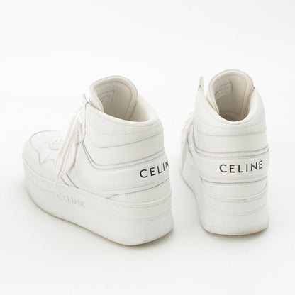 Celine Platform High Cut Sneakers Shoes White — view 4