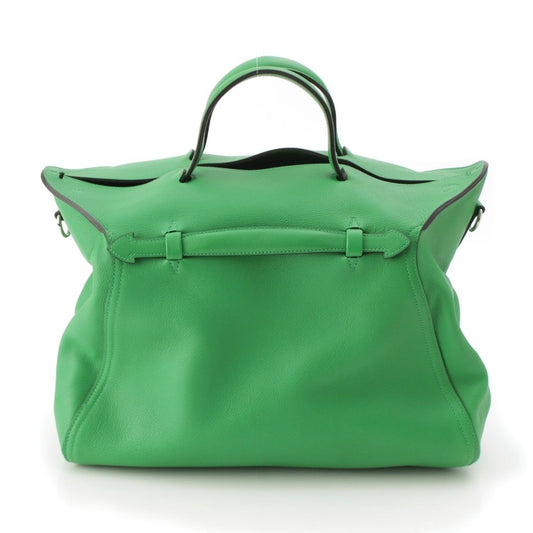 Hermes Oxa 3way Shoulder Handbag Ever Color Bamboo
