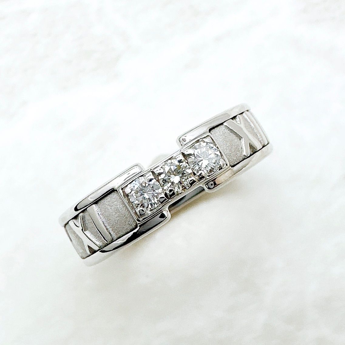 Tiffany & Co Atlas Diamond White Gold Ring — view 2
