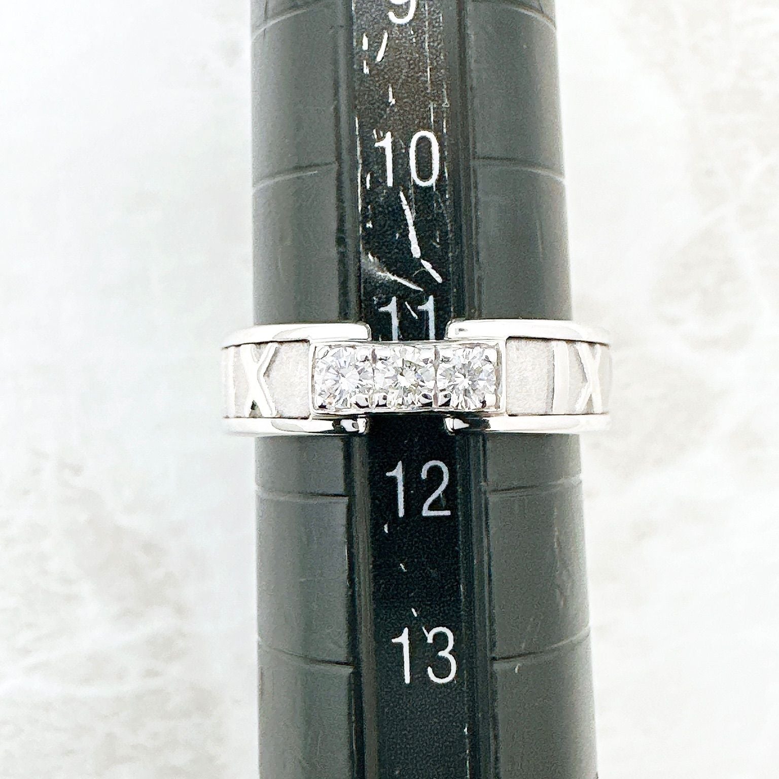 Tiffany & Co Atlas Diamond White Gold Ring — view 6