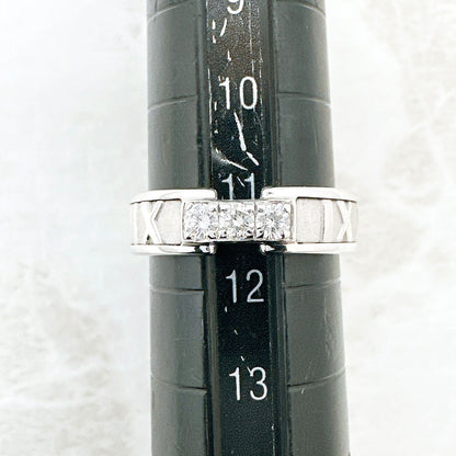 Tiffany & Co Atlas Diamond White Gold Ring — view 6