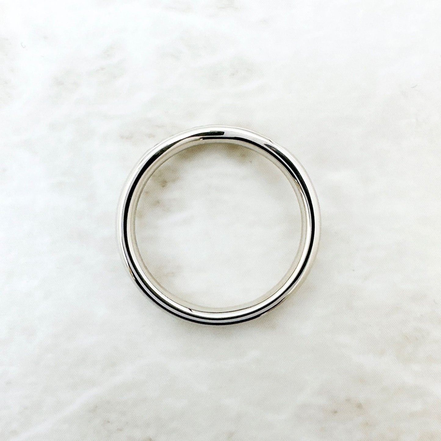 Tiffany & Co Curved Band Diamond Platinum Ring — view 4