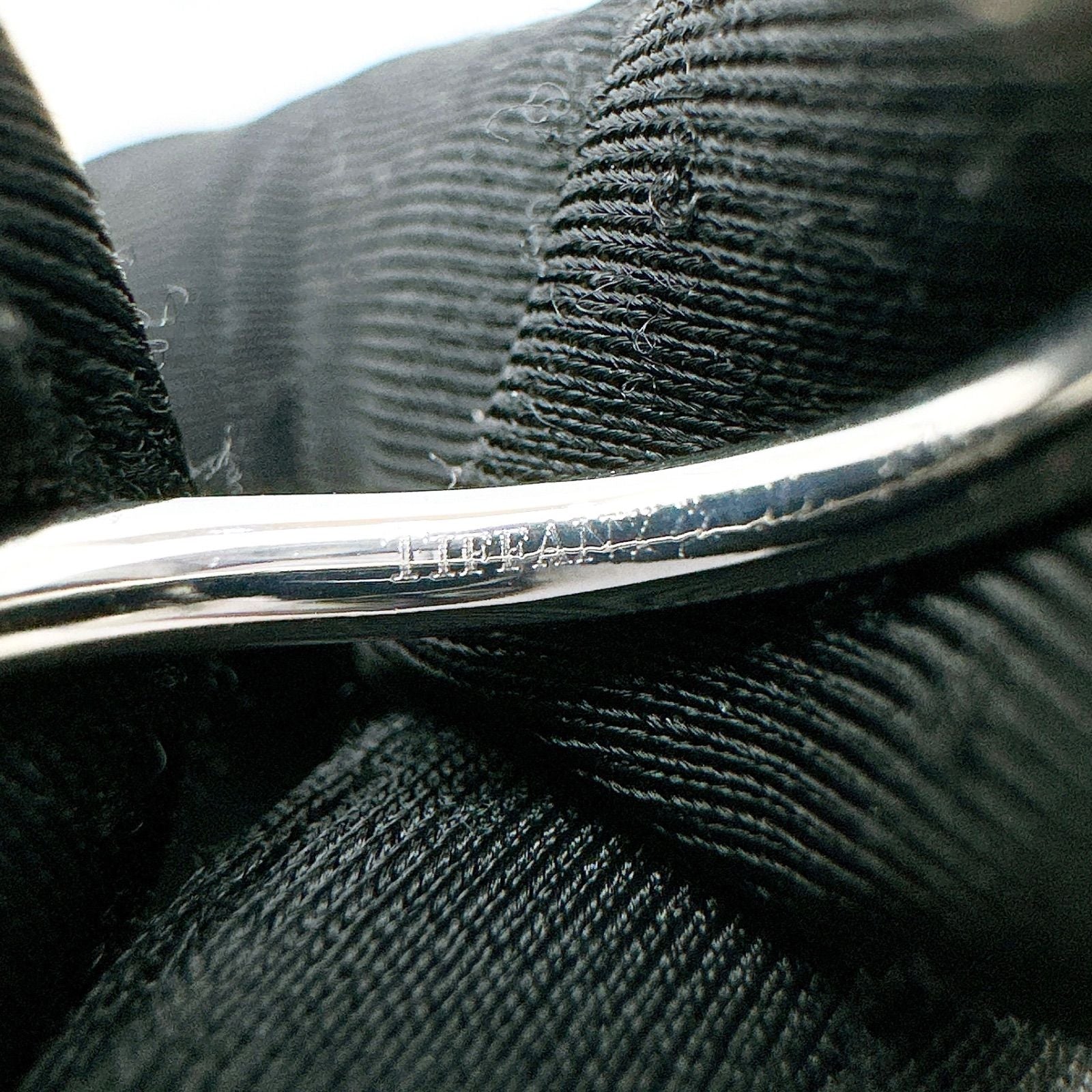 Tiffany & Co Curved Band Diamond Platinum Ring — view 5