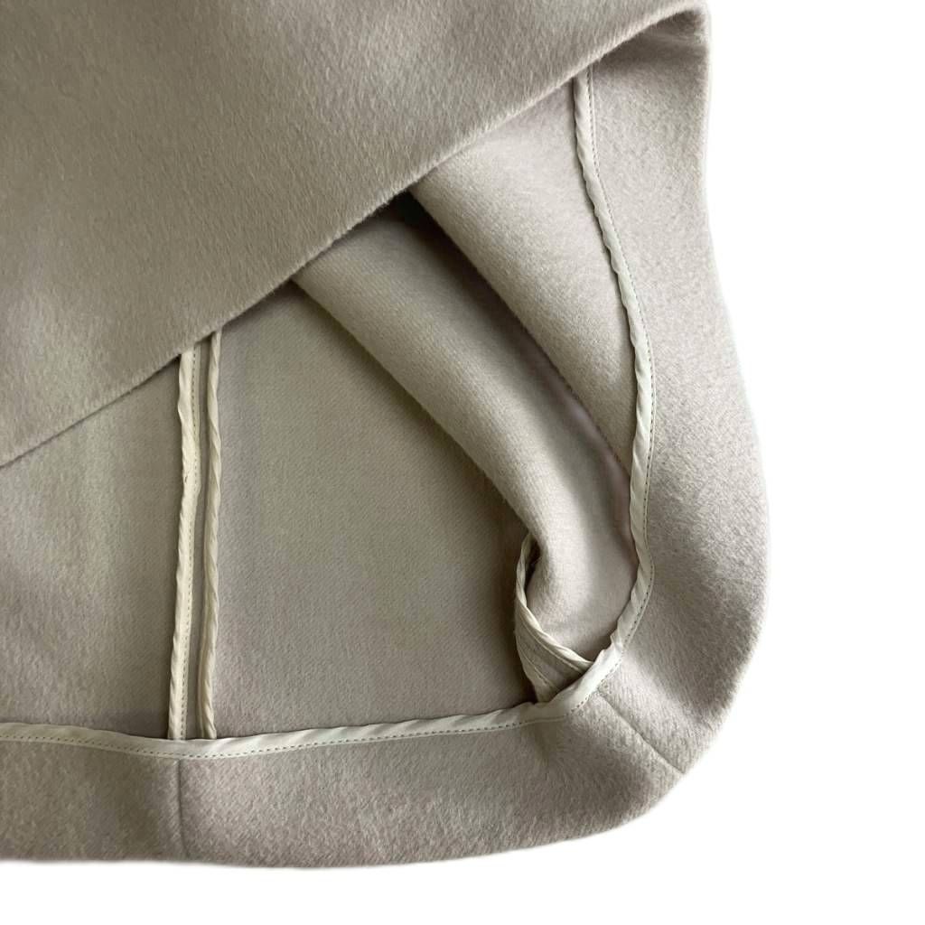 Prada Sleeveless Dress Wool Knee Length 40 Beige — view 6