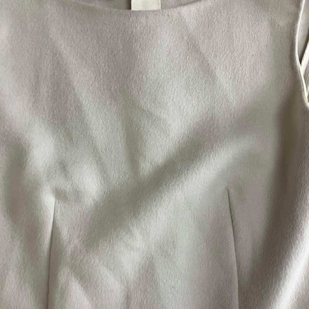 Prada Sleeveless Dress Wool Knee Length 40 Beige — view 8
